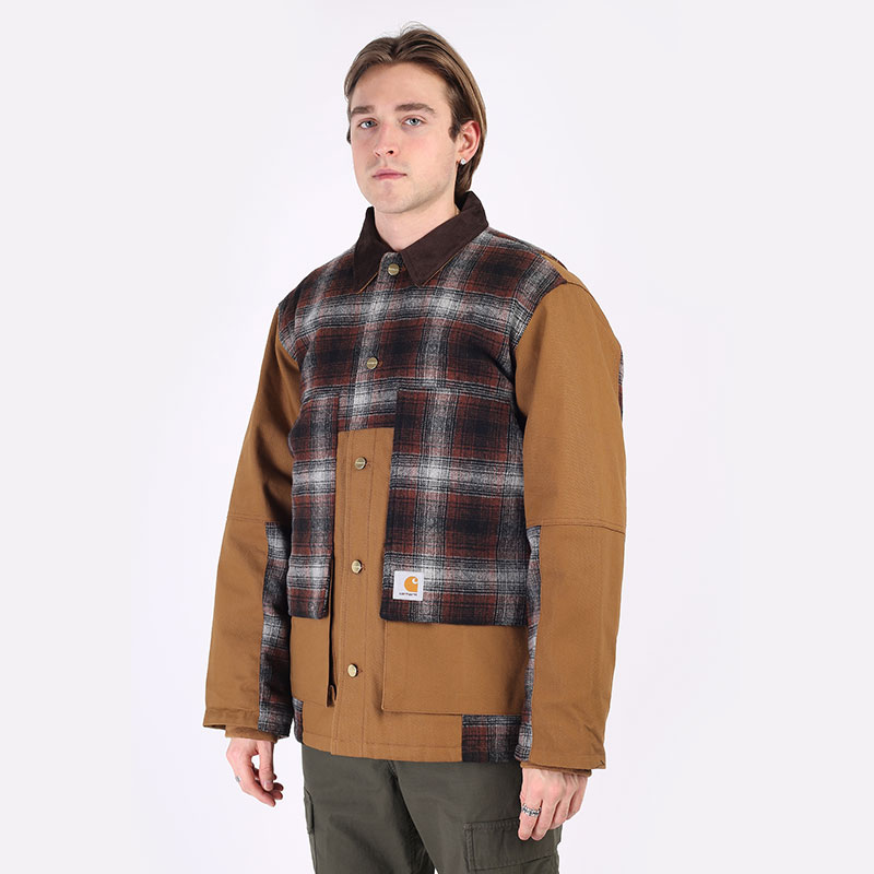 мужская коричневая куртка Carhartt WIP Highland Jacket I029456-h brwn offroad - цена, описание, фото 1